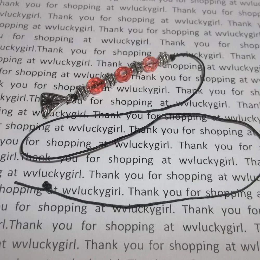 New Bookmark Bookmarker Handmade Beaded Book Thong Marker Gift Idea Reading 8205